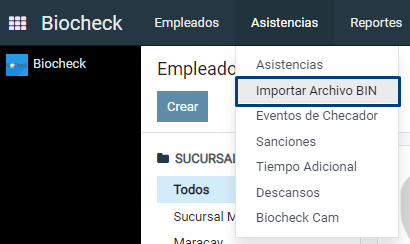 importar archivo
